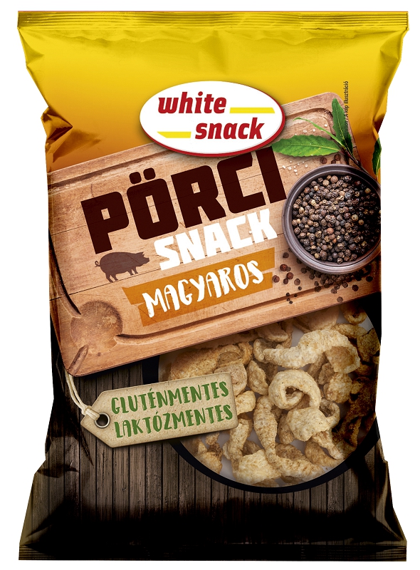 White Snack PÖRCI fried pork Snack Hungarian flavour, 40 g Fehértói